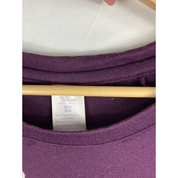 Secret Treasures Coffe and Chill Purple Sweatshirt Size Small - Picture 4 of 4